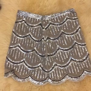 Sequin short skirt